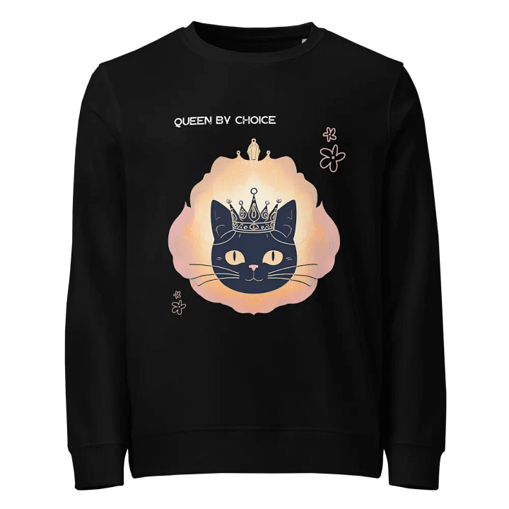 Cosmic Cat Crown Organic Sweatshirt product image (1)