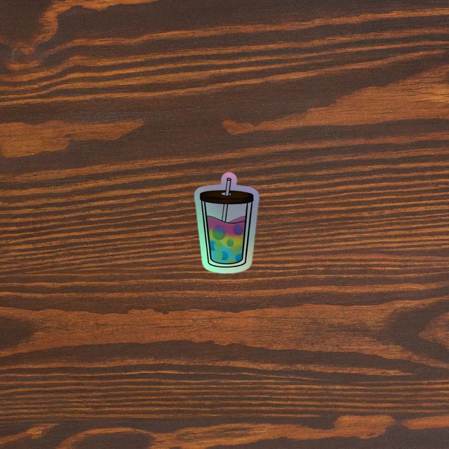 Bubbly Delight - Pan Pride Holographic Sticker Set product image (2)