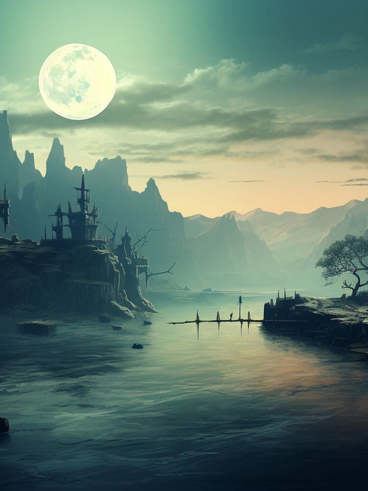 Moonlit Citadel River product image (1)