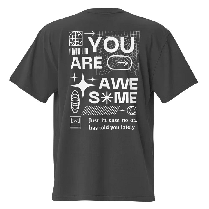 You're awesome oversized faded tee product image (1)