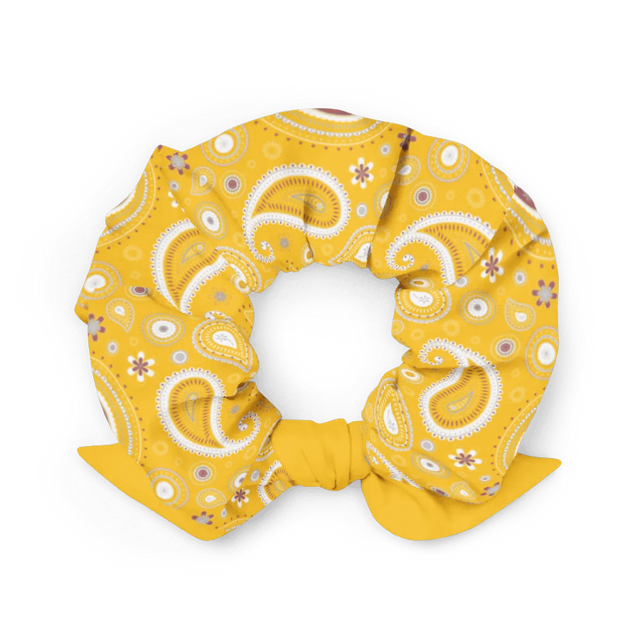 Yellow Paisley Dreams All-Over Print Scrunchie product image (9)