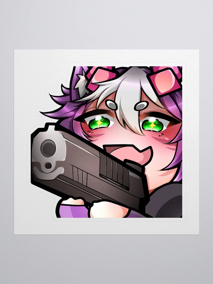 Loki Pew Emote Kisscut Sticker (Multiple Sizes) product image (1)