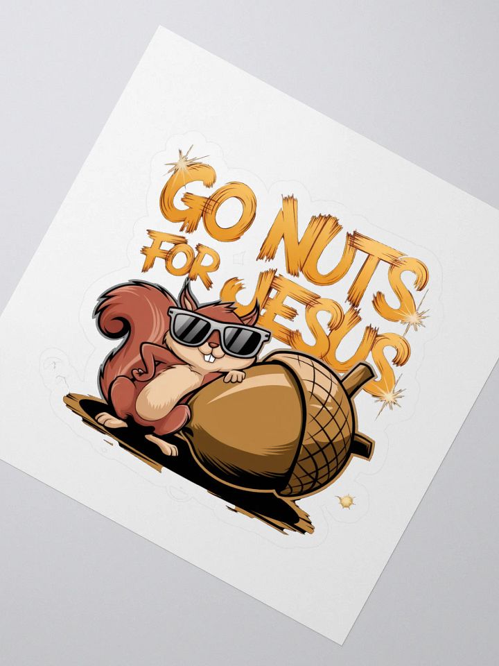 Go nuts for Jesus Cut Stickers product image (2)