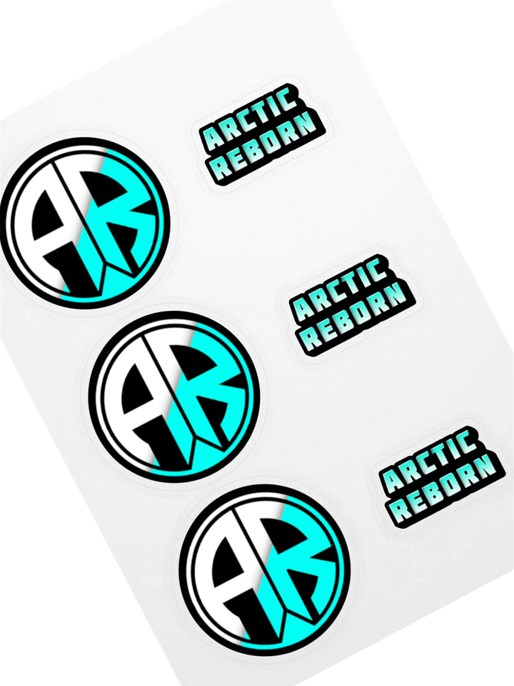 ARCTIC REBORN Logo Sticker Sheet product image (1)