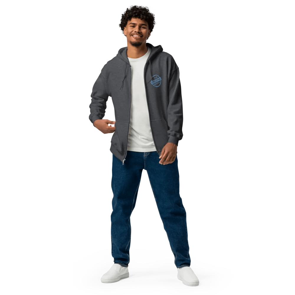 zip hoodie w/arched logo product image (4)