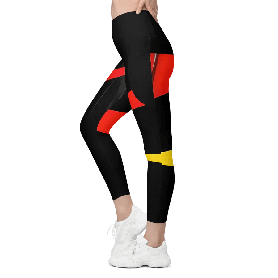 Sunset Aura Crossover Leggings with Pockets product image (4)