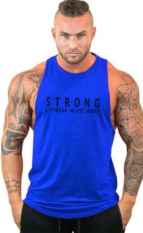 Mens Tank Tops Gym Muscle Tee Fitness Workout Bodybuilding Shirt Sleeveless Vest product image (8)