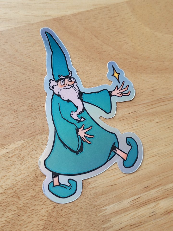 Angry Wizard Sticker product image (2)