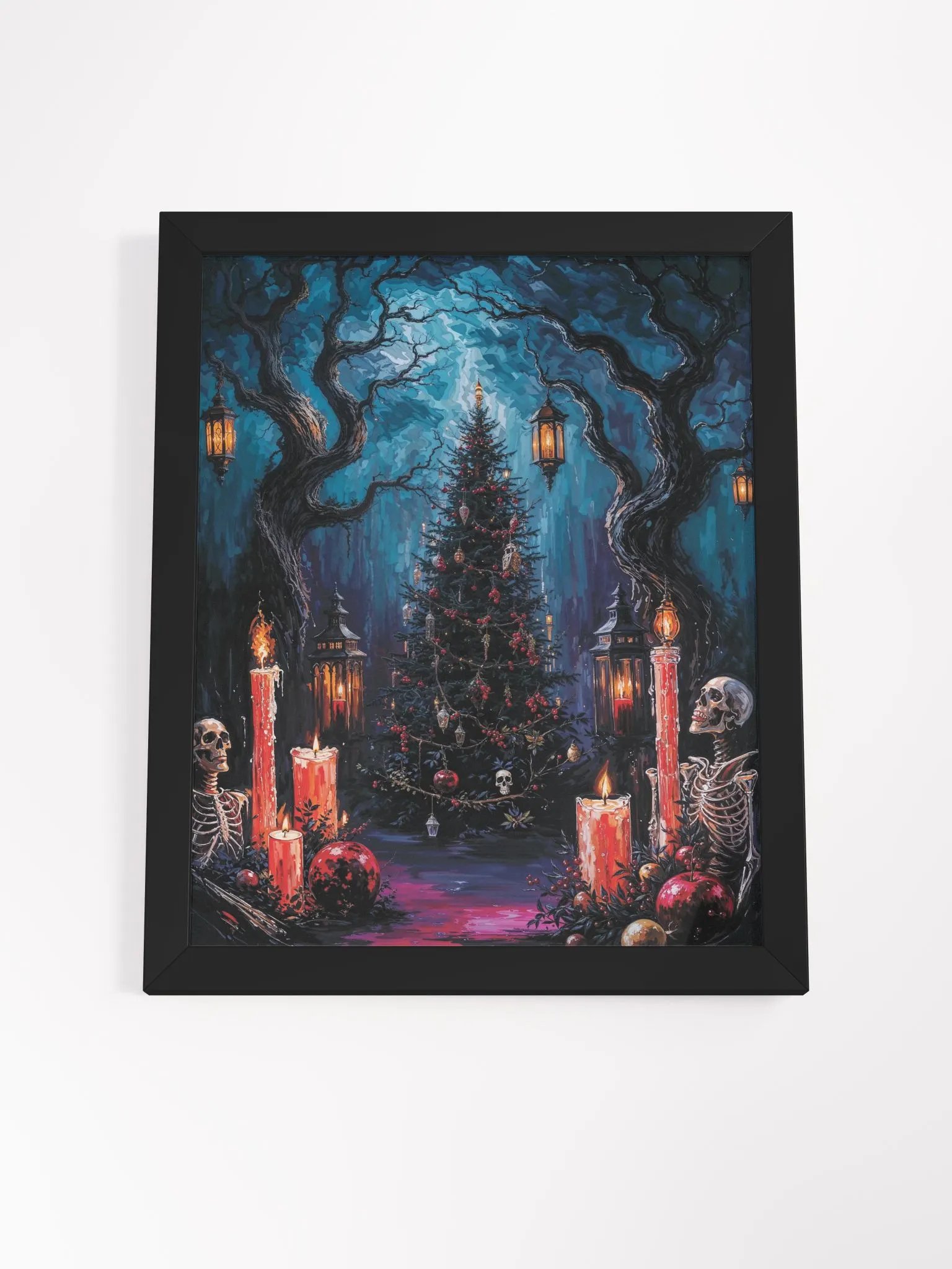 Gothic Christmas Tree Framed Matte Print product image (20)