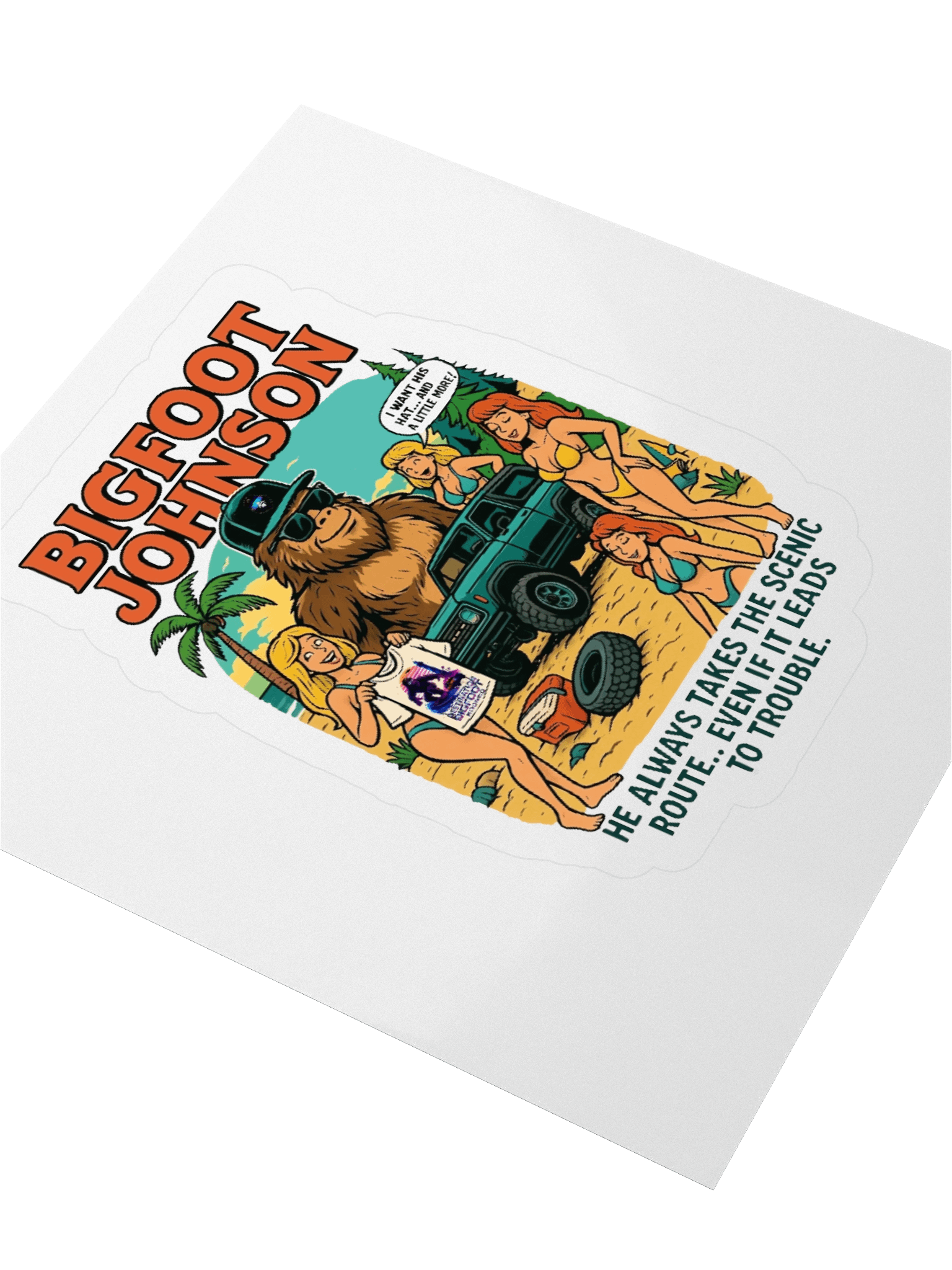 Destination Bigfoot Bronco Bigfoot Johnson Scenic Route Decal (Multiple Sizes Available) product image (8)