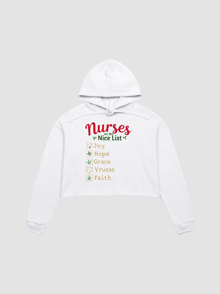 Holiday Cheer Nurses Crop Hoodie product image (2)