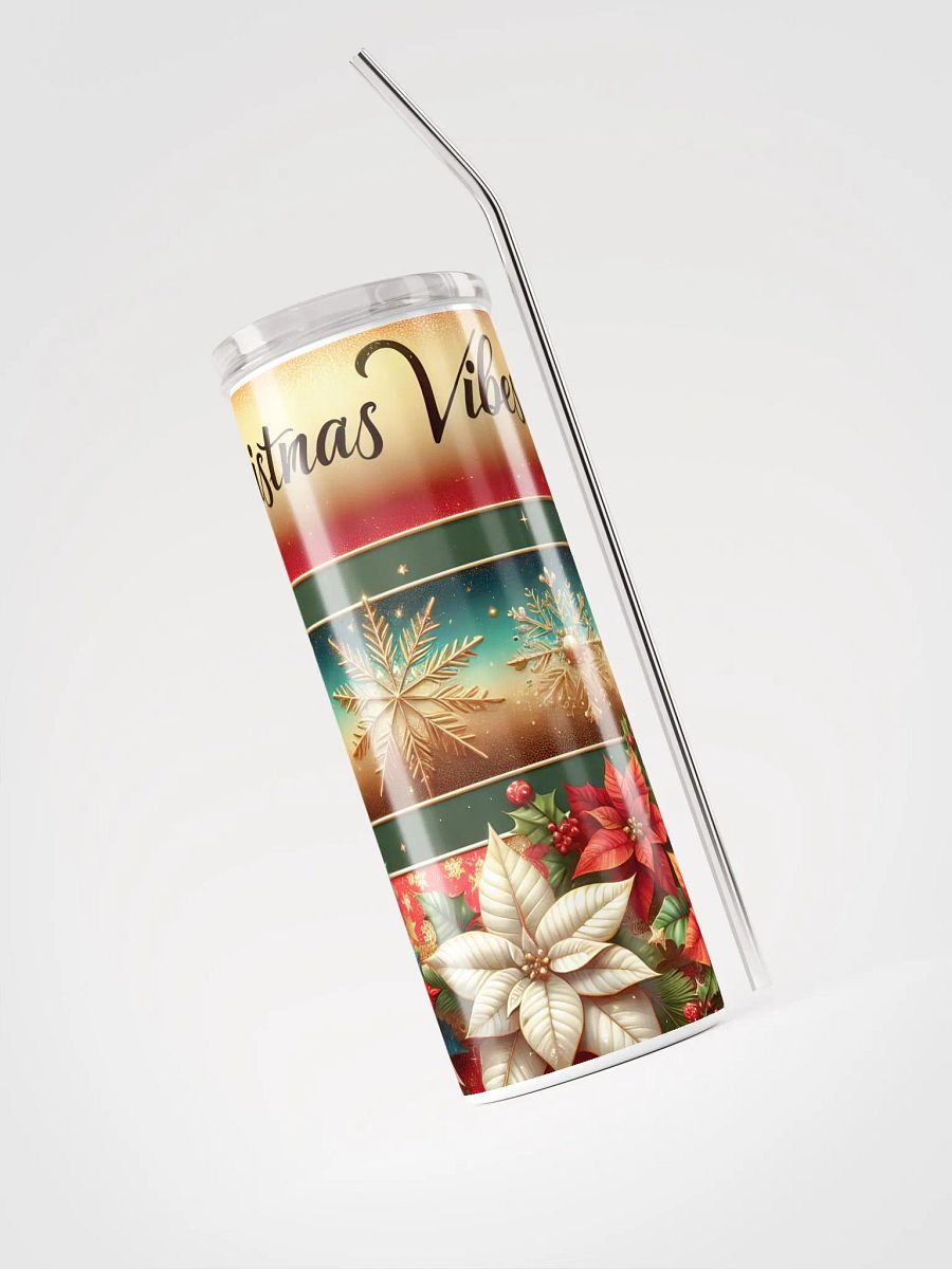 20 oz Poinsettia Christmas Vibes Tumbler product image (5)