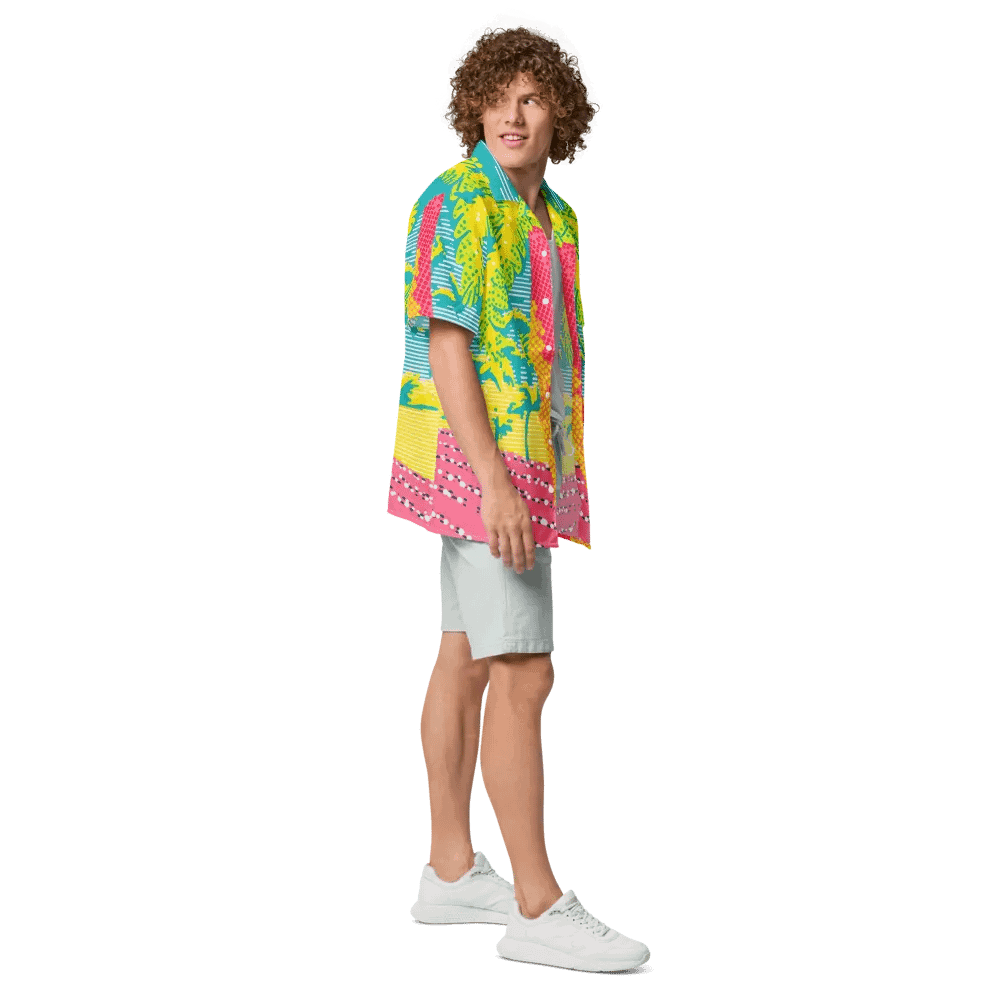 Neon Tropics Button-Down Shirt product image (9)