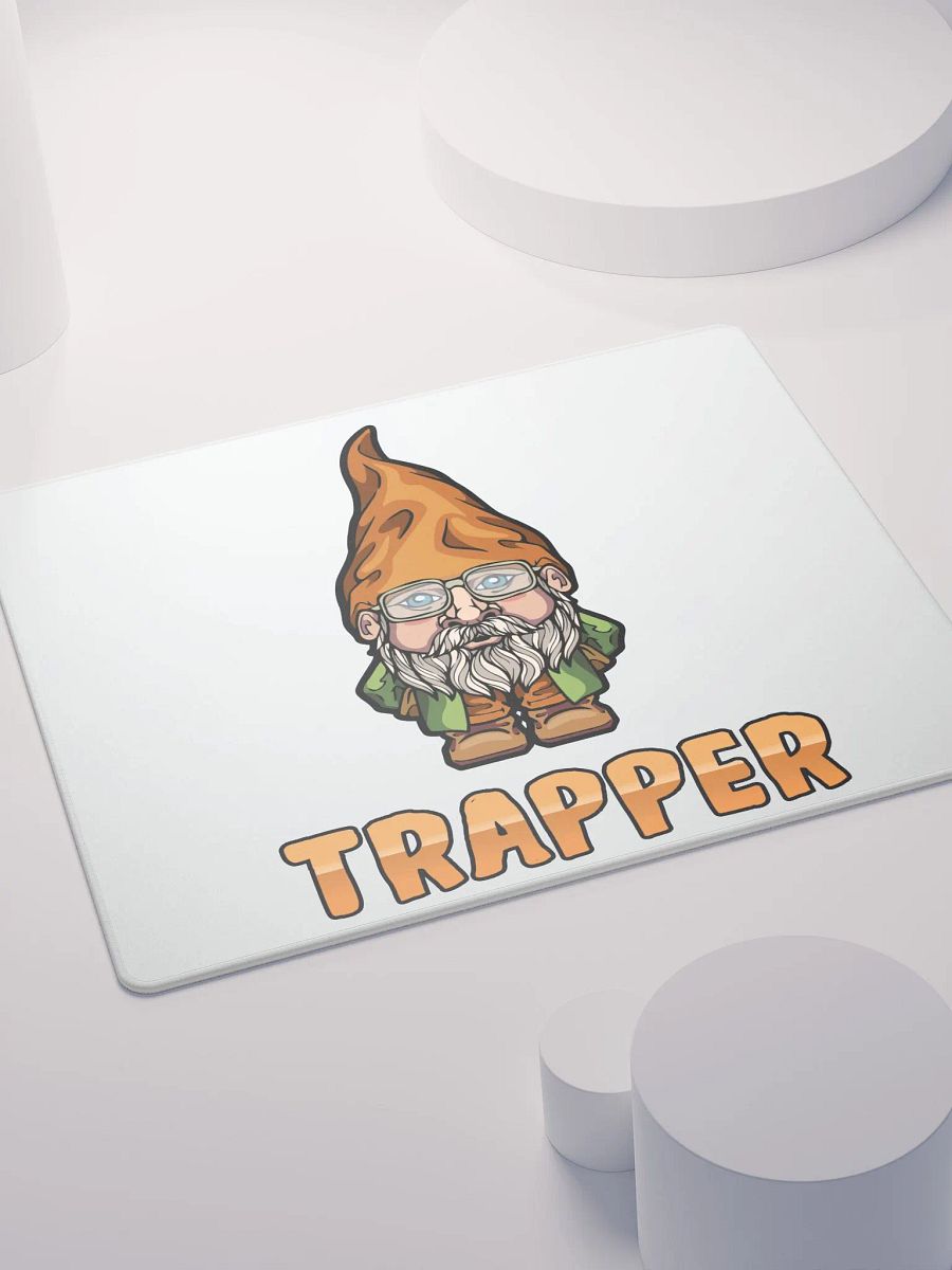 Trapper Logo Gaming Mouse Pad - White Background product image (4)
