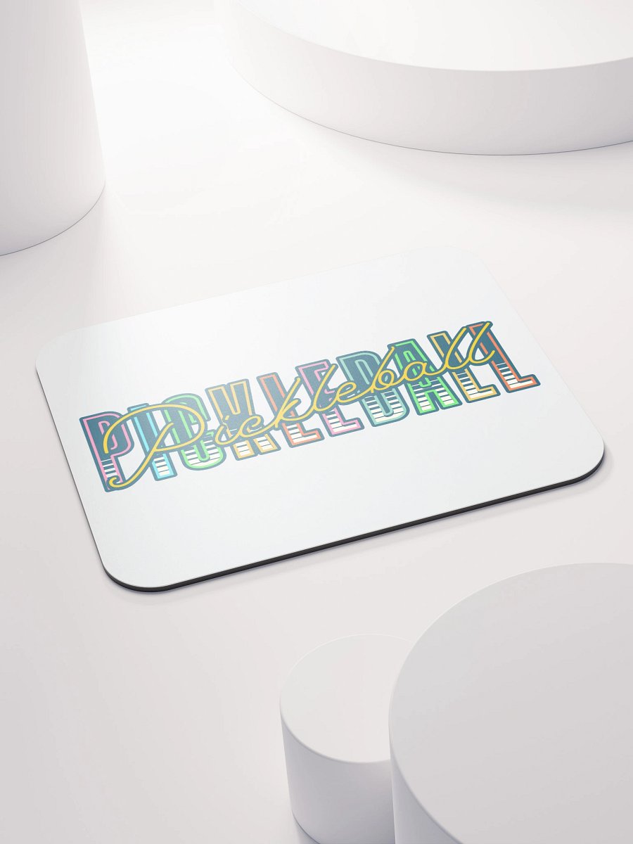 Pickleball Pickleball Vibrant Typography Mouse Pad product image (4)