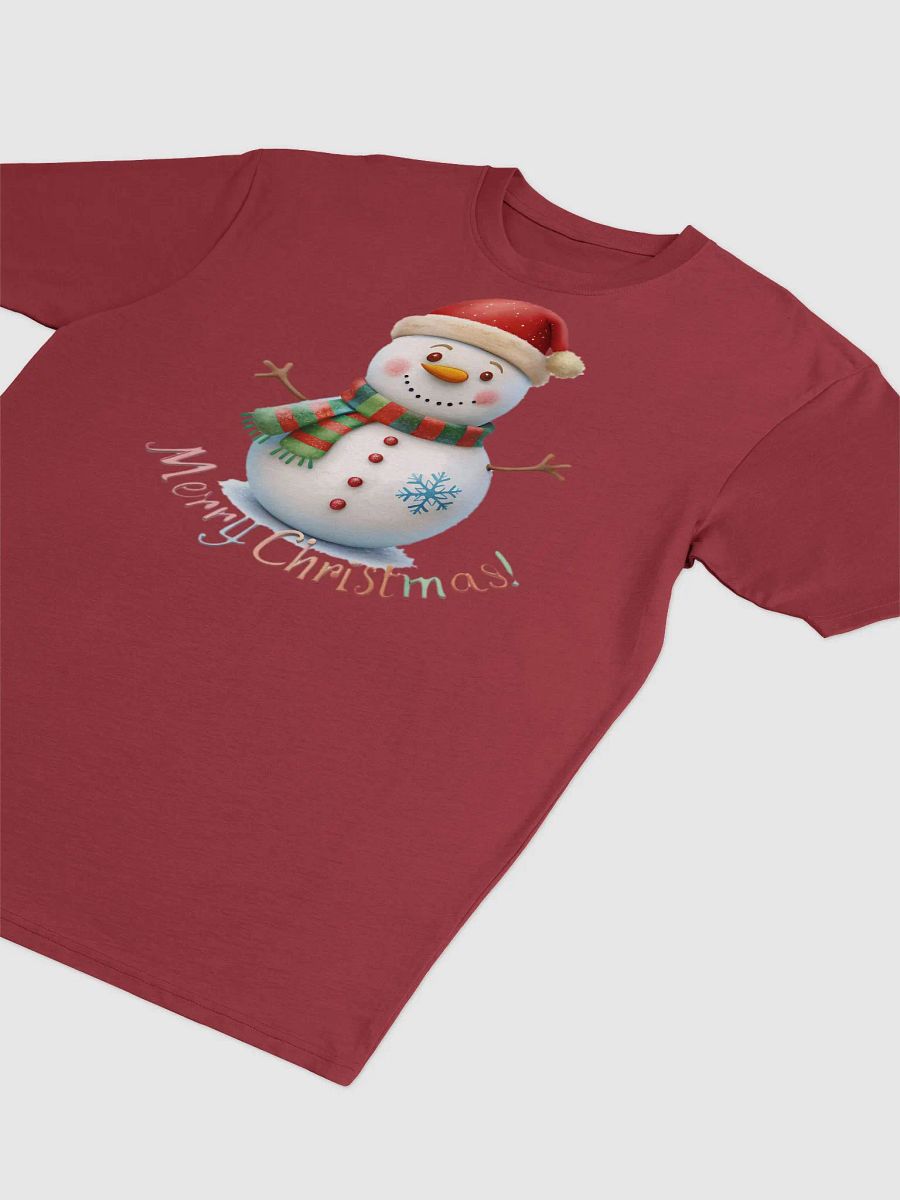 Cheerful Snowman Merry Christmas Tee product image (3)