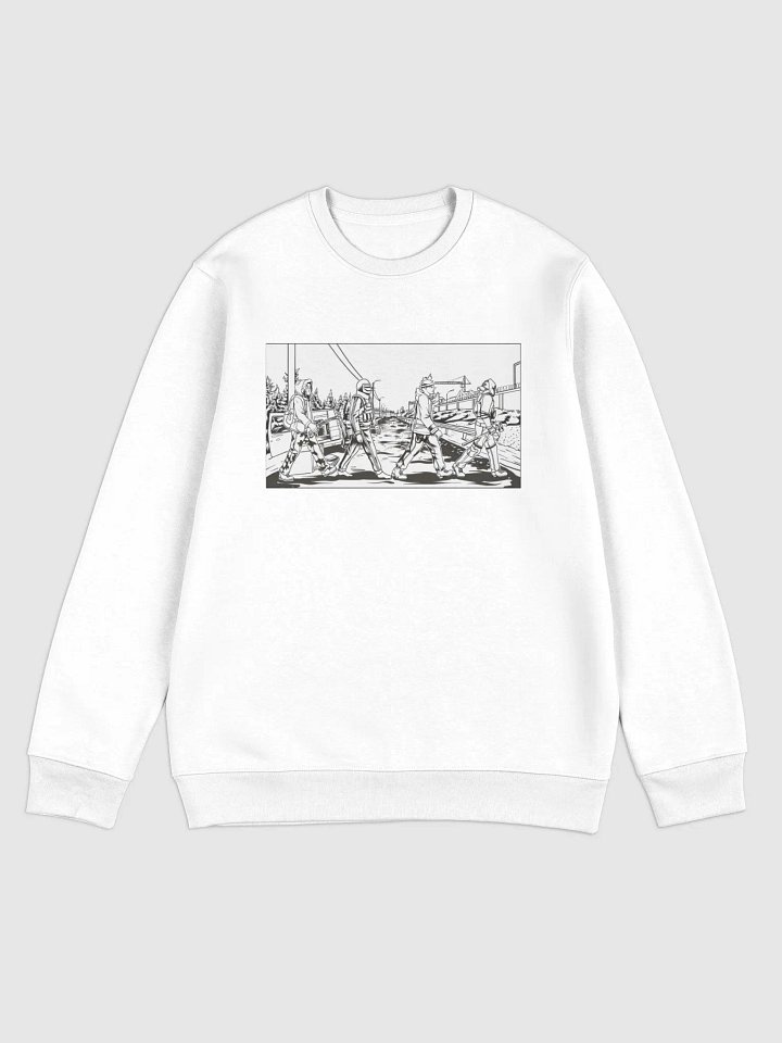 Post-Apocalyptic Road Sweatshirt BW product image (1)