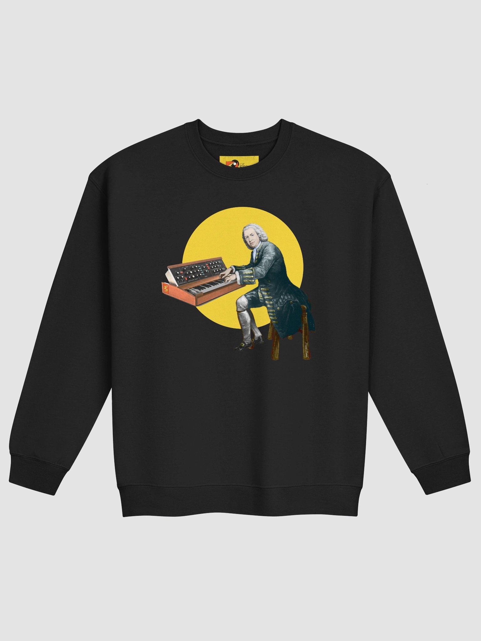 Prelude and Moogue by Frank Fonik (Minimoog), Techno EDM Classic Crewneck Sweatshirt product image (2)