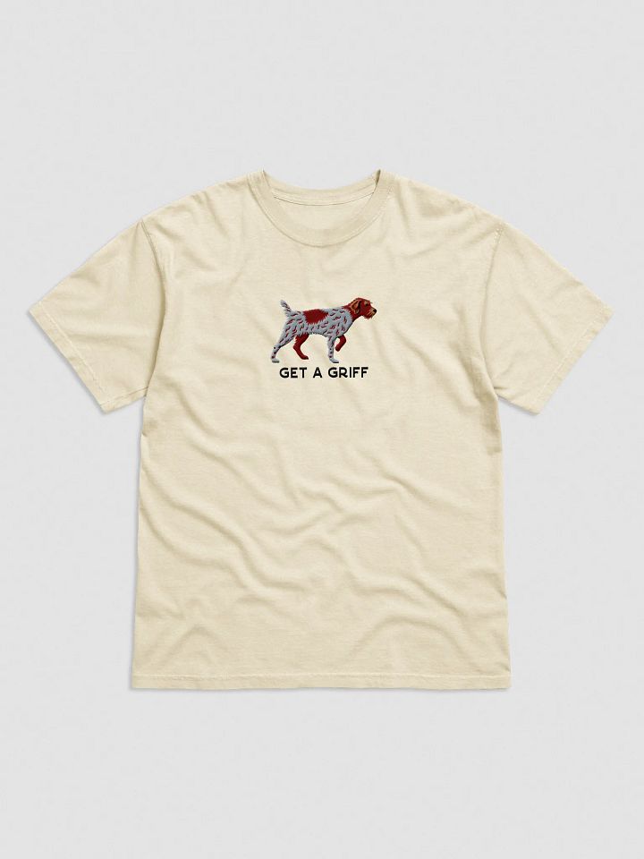 Get a Griff T-Shirt(Embroidered) of a Wirehaired Pointing Griffon(Liver Roan) product image (1)