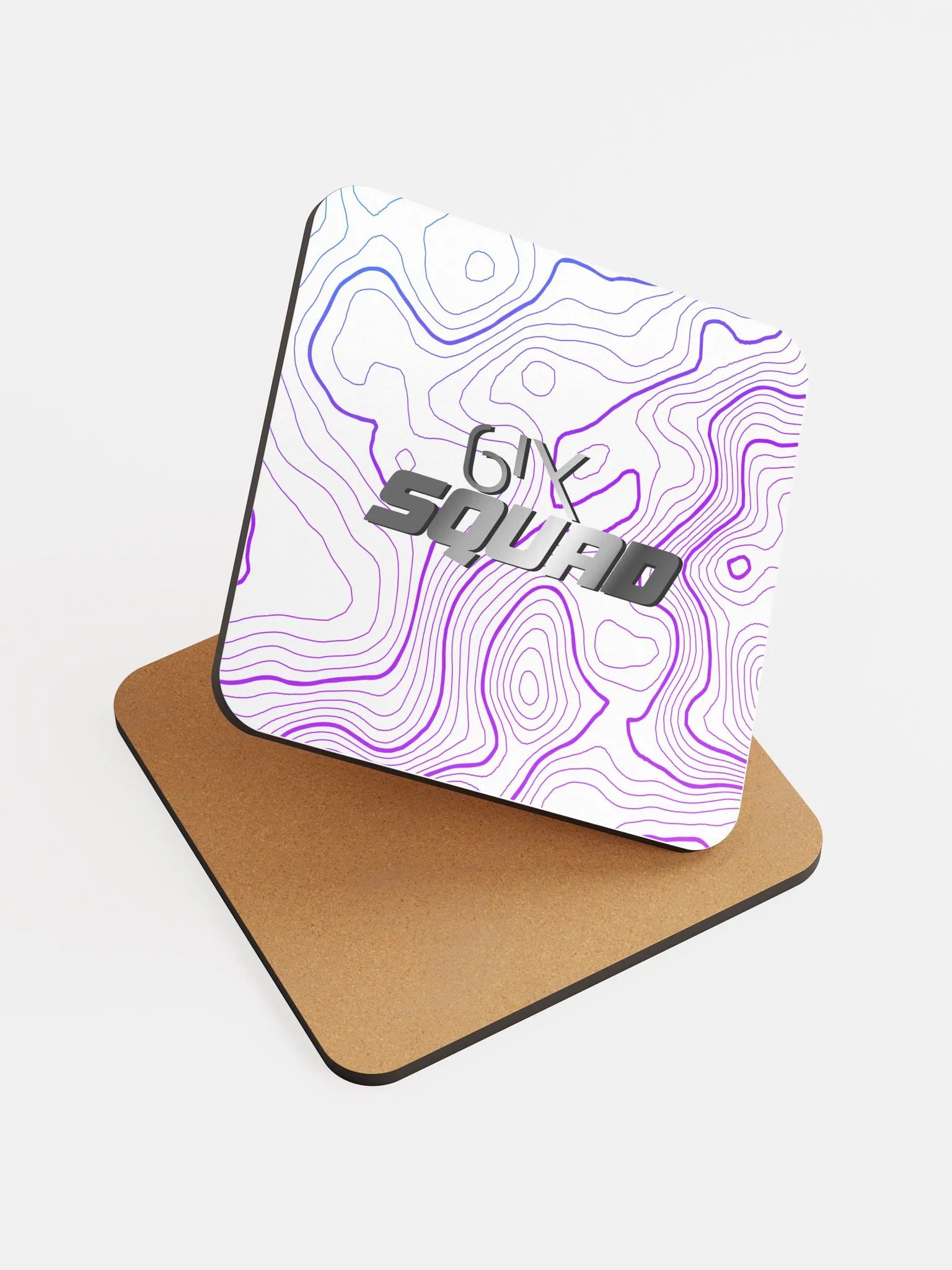 White Faded 6ix Squad Coaster product image (6)