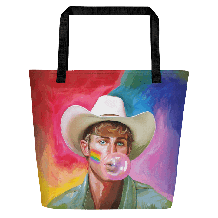 Blond Cowboy – Fun Gay Tote Bag product image (1)