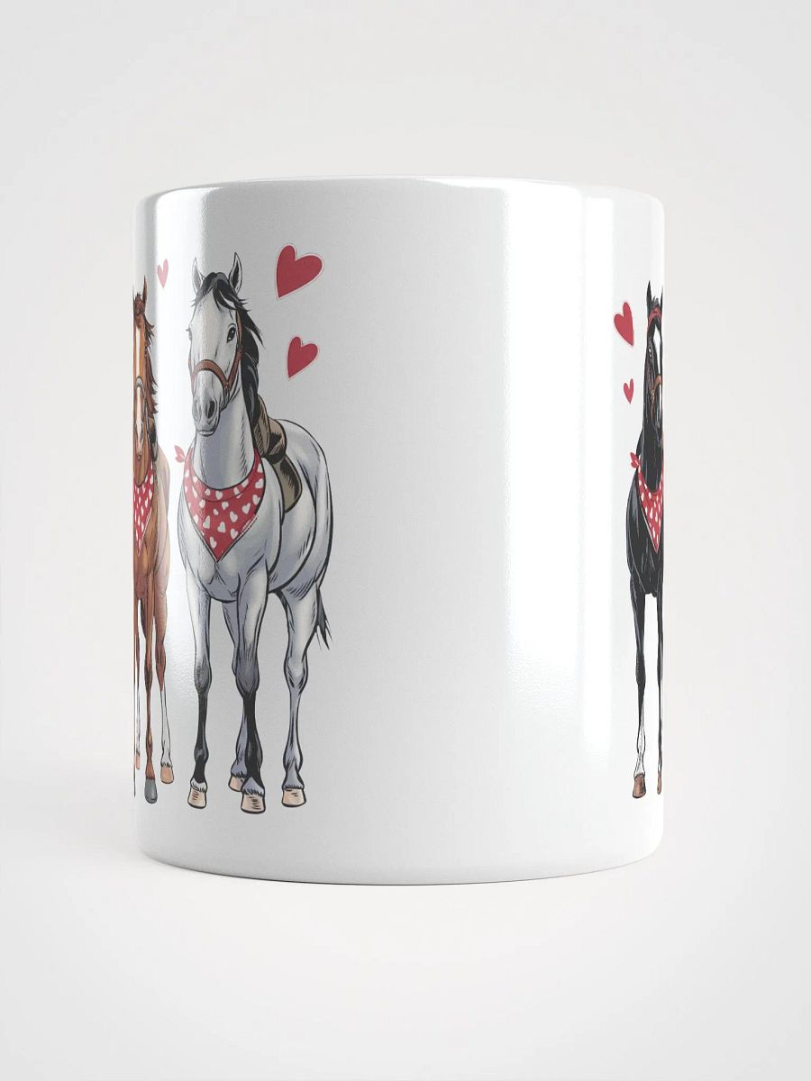 Heartfelt Valentine Horses White Glossy Mug product image (5)