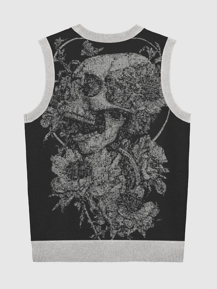 Skull Blossom Knitted V-Neck Vest product image (2)