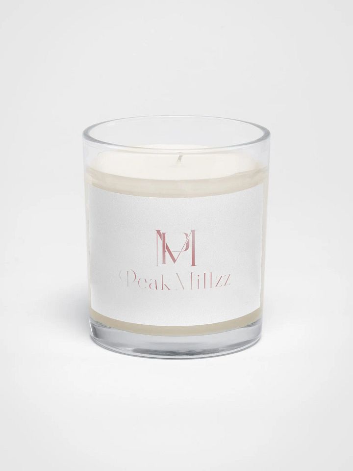 Soy Wax Candle In A Clear Glass Jar product image (1)