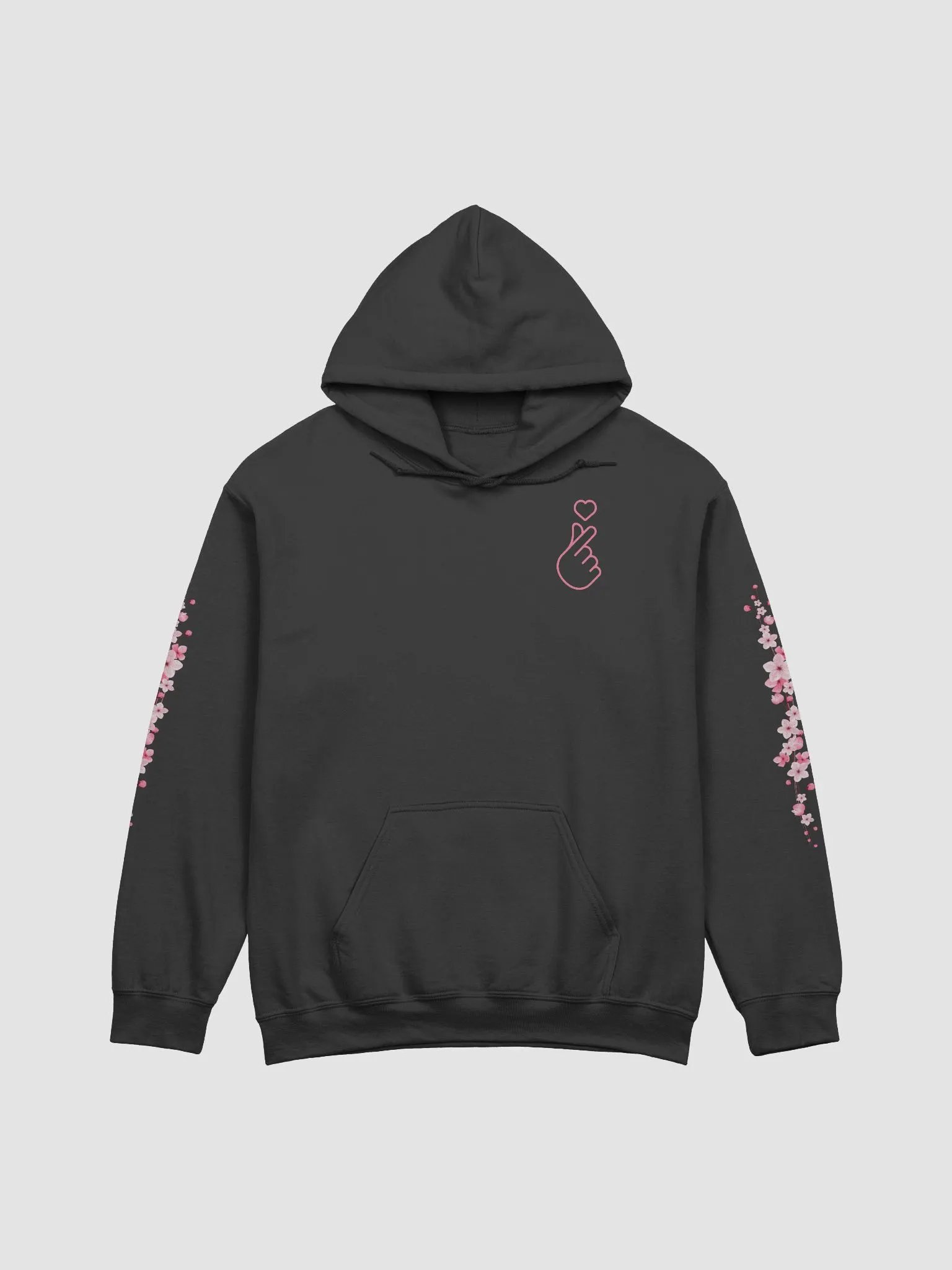Sakura Forest Hoodie | Light Pink Finger Heart product image (1)