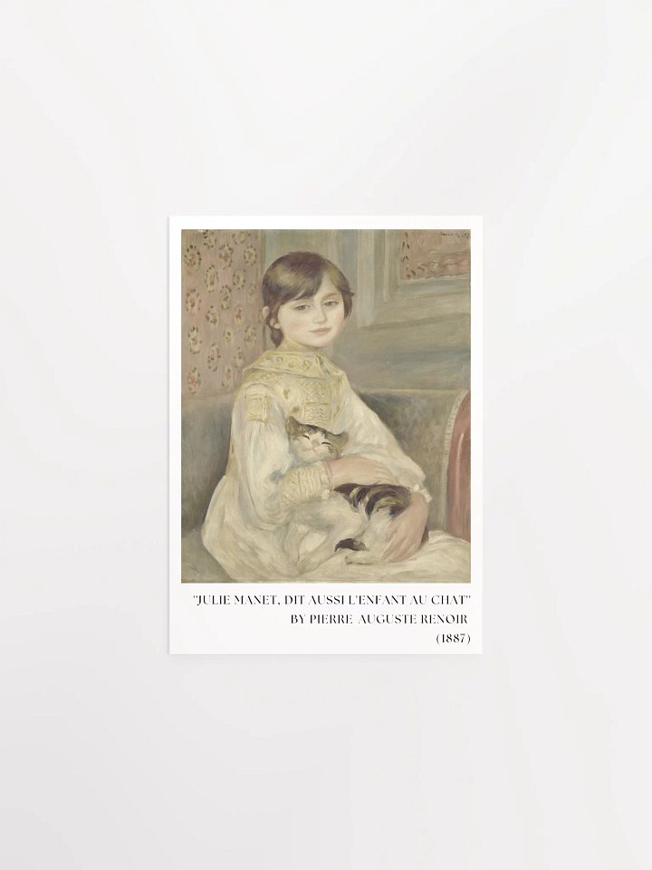 ''Julie Manet, also known as the Child with the Cat'' by Pierre-Auguste Renoir Poster v.2 product image (2)