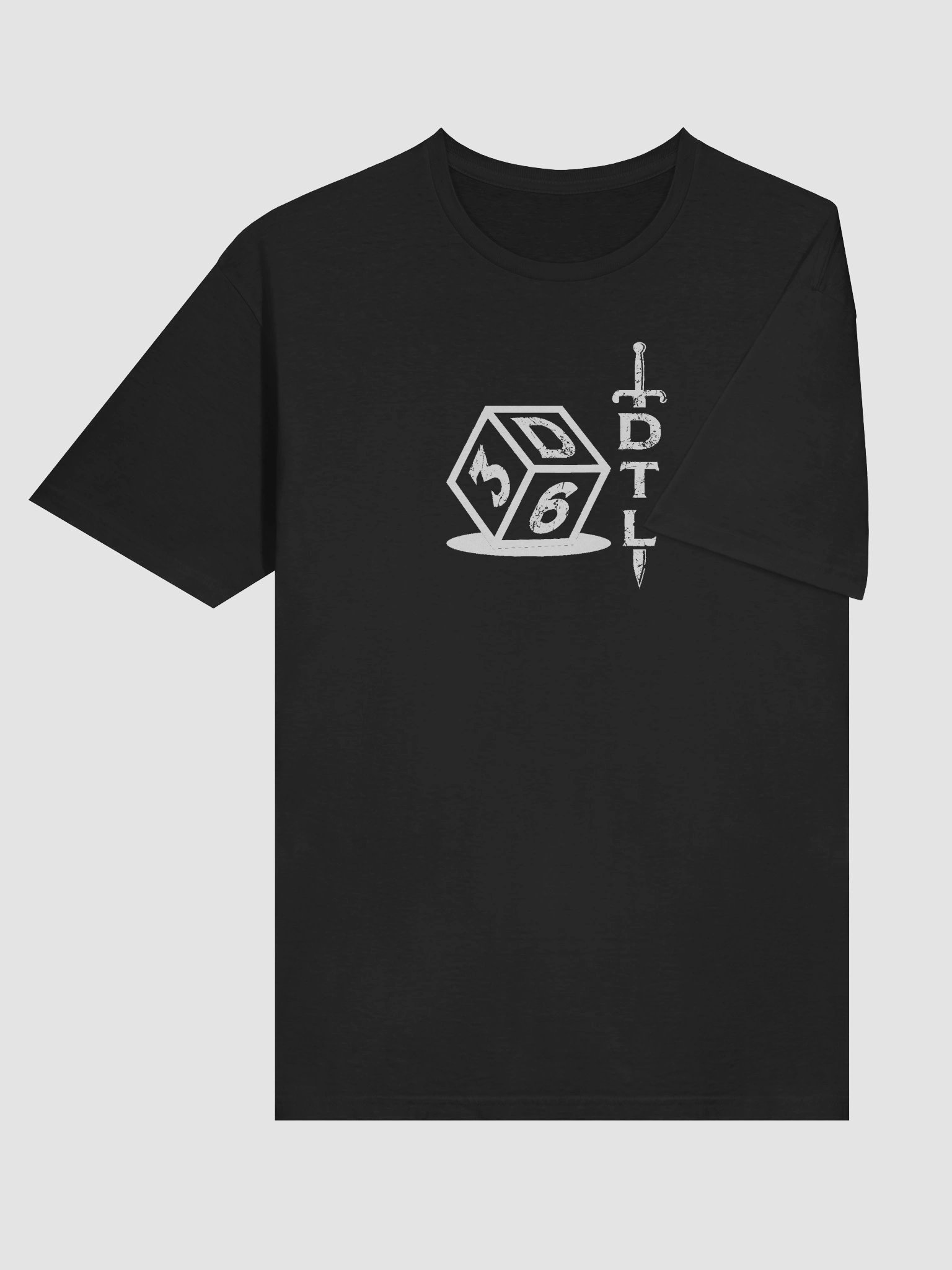 3d6DTL Vertical Logo on Dark Unisex Softstyle T-Shirt product image (6)