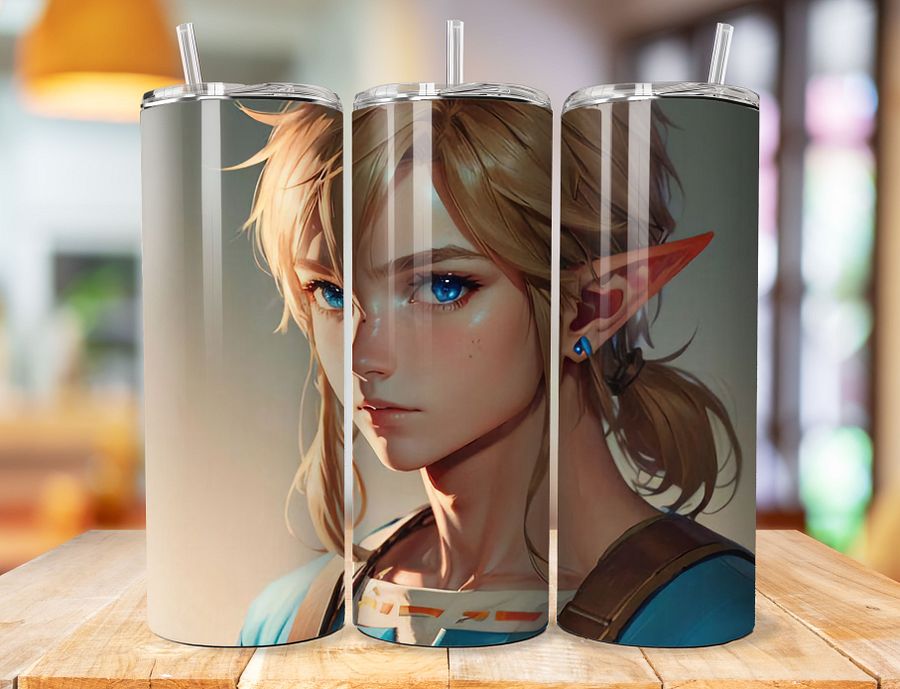 Link 20 oz Stainless Steel Tumbler – The Legend of Zelda Courageous Hero Design product image (1)