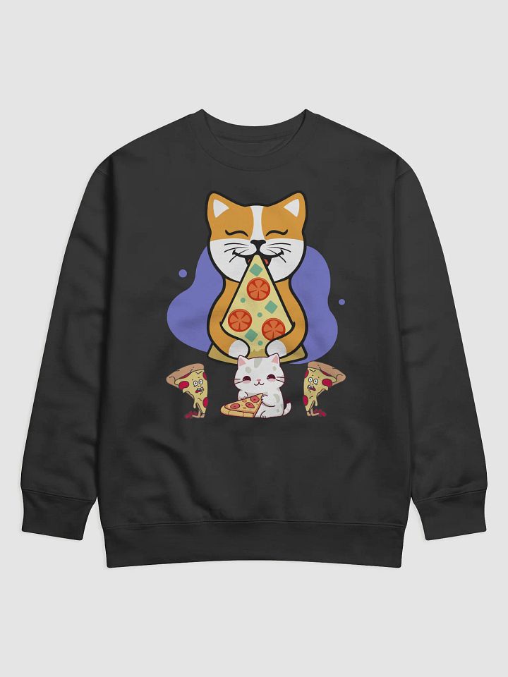 Kitty vs Pizza Sweater product image (1)