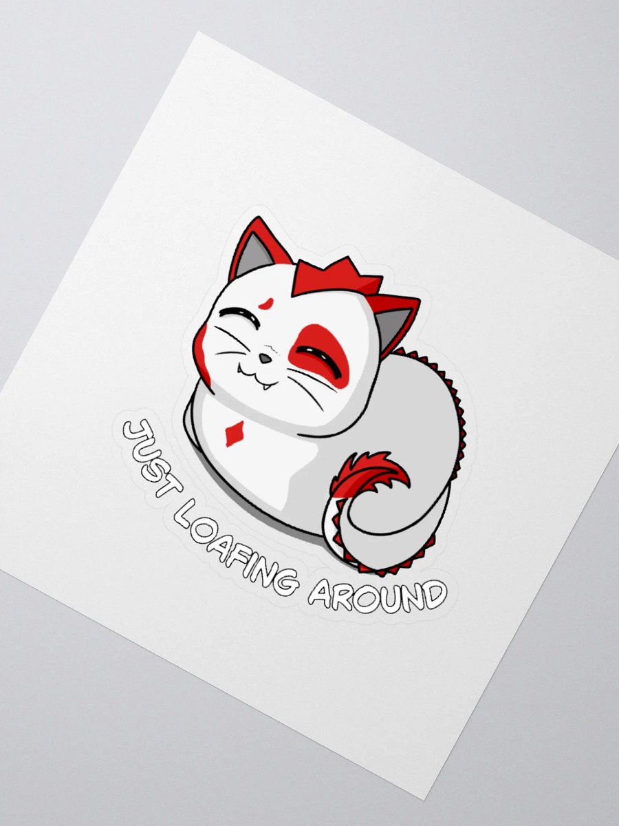 Just Loafing Around Cat Kiss Cut Stickers product image (2)