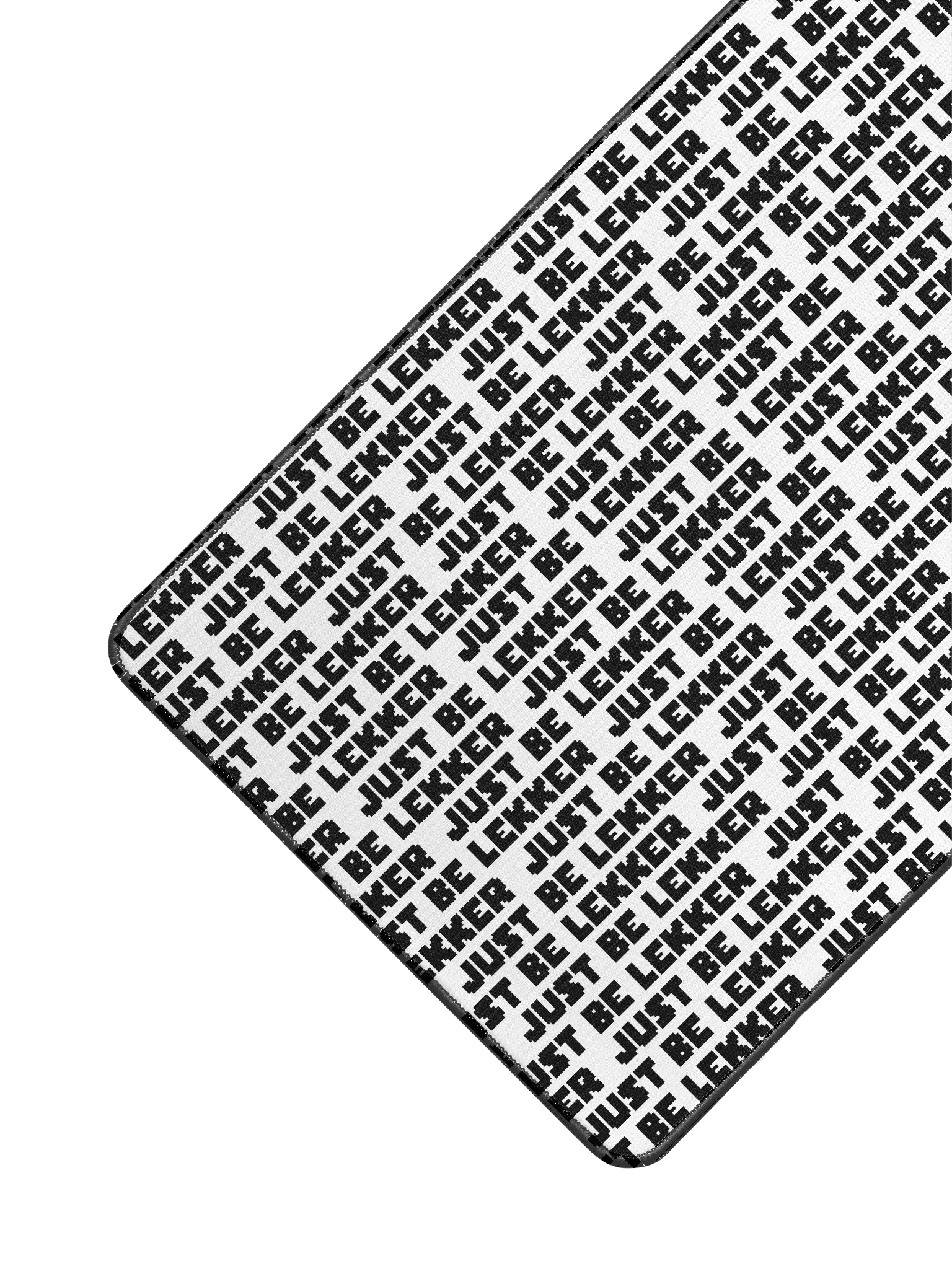 Smithology - "Just Be Lekker" White/Black Gaming Mousepad product image (3)