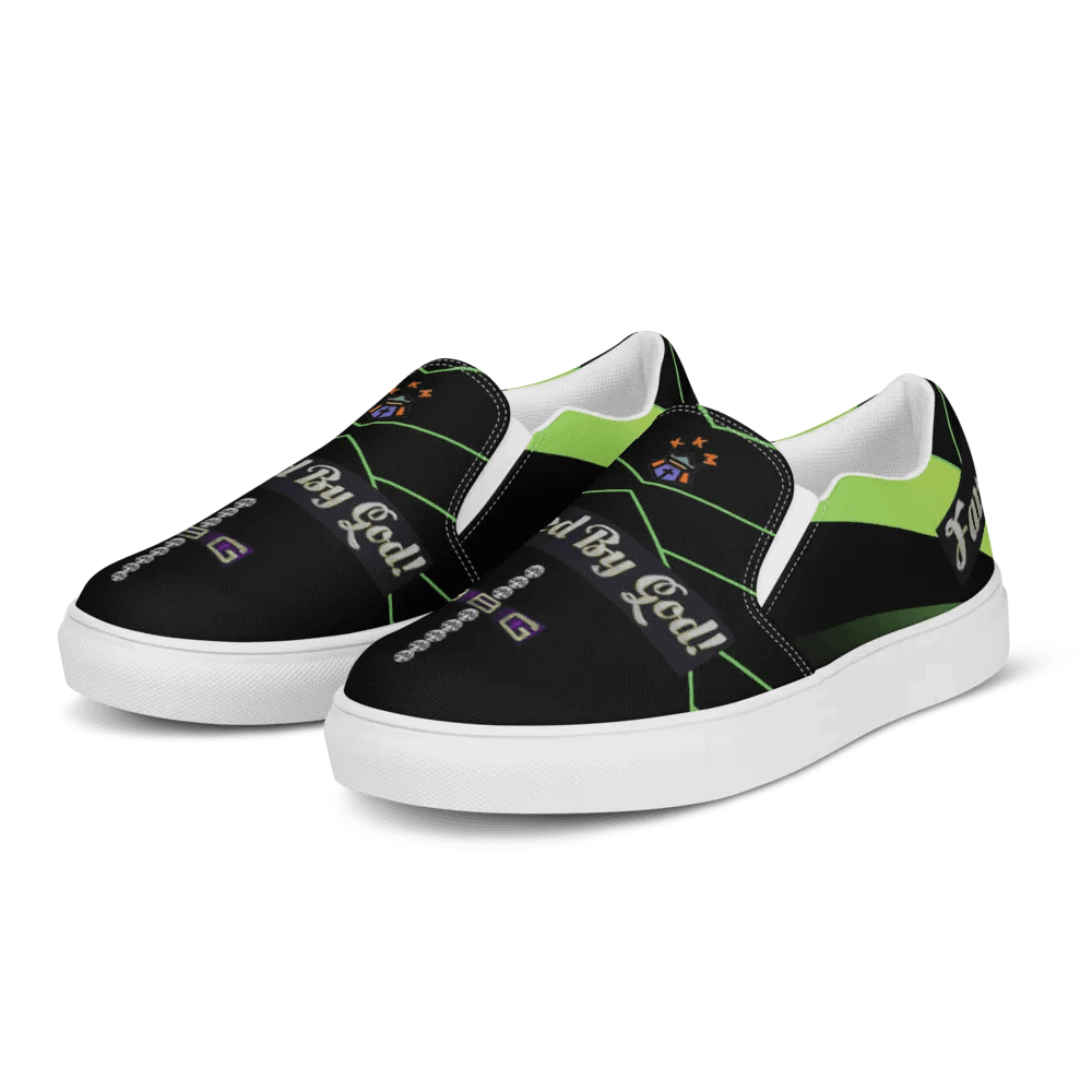 BBG Lime Green and Black Women's Slip On product image (2)