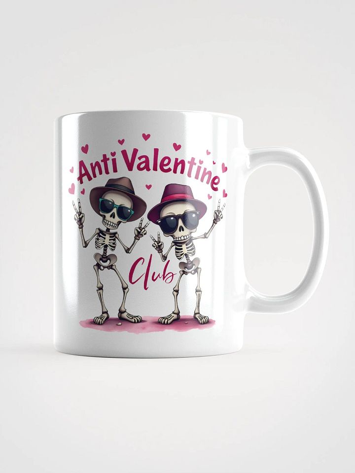 Skeleton Anti Valentine Club Mug product image (1)