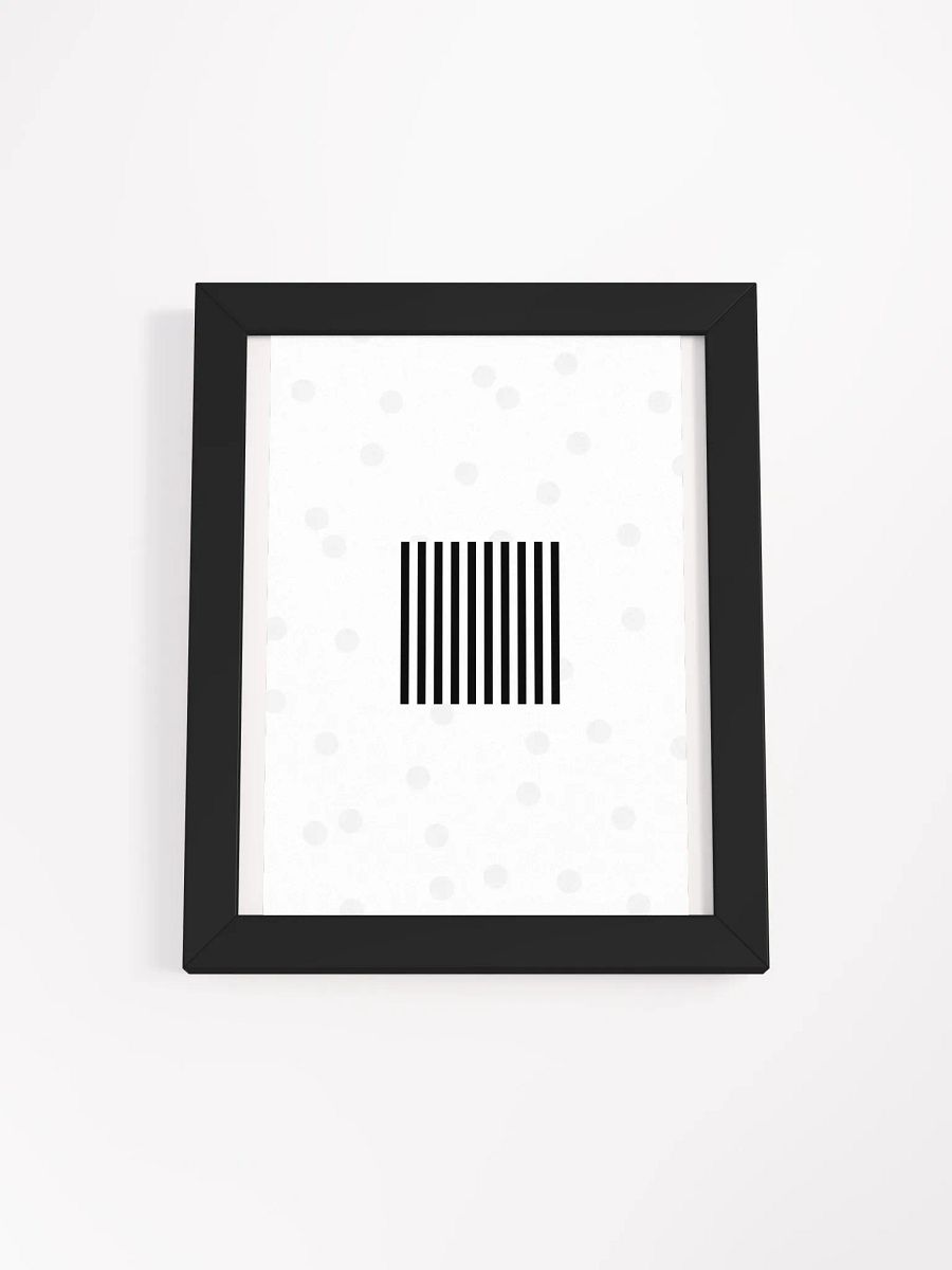 Black Lines Framed Matte Poster product image (9)