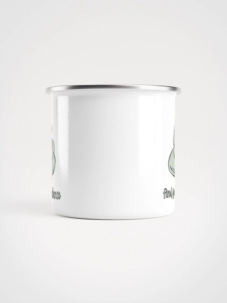 Find Your Balance Enamel Mug, Yoga, Spiritual, Namaste Camping Mug product image (2)