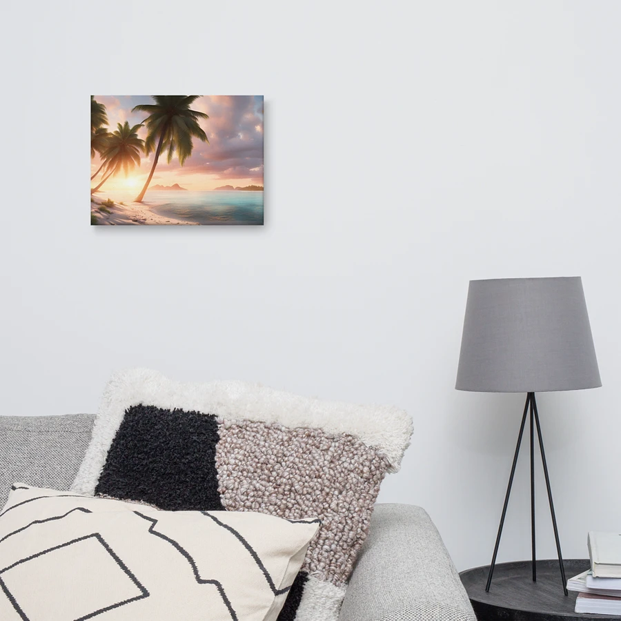 White Sand Beach Sunset Serenity Canvas product image (10)
