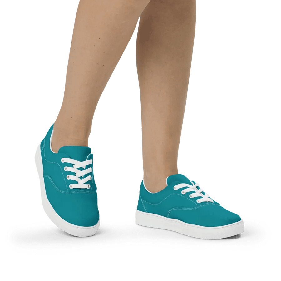 Muse Coquette Lace-Up Canvas Shoes (Sea stones candies) product image (9)