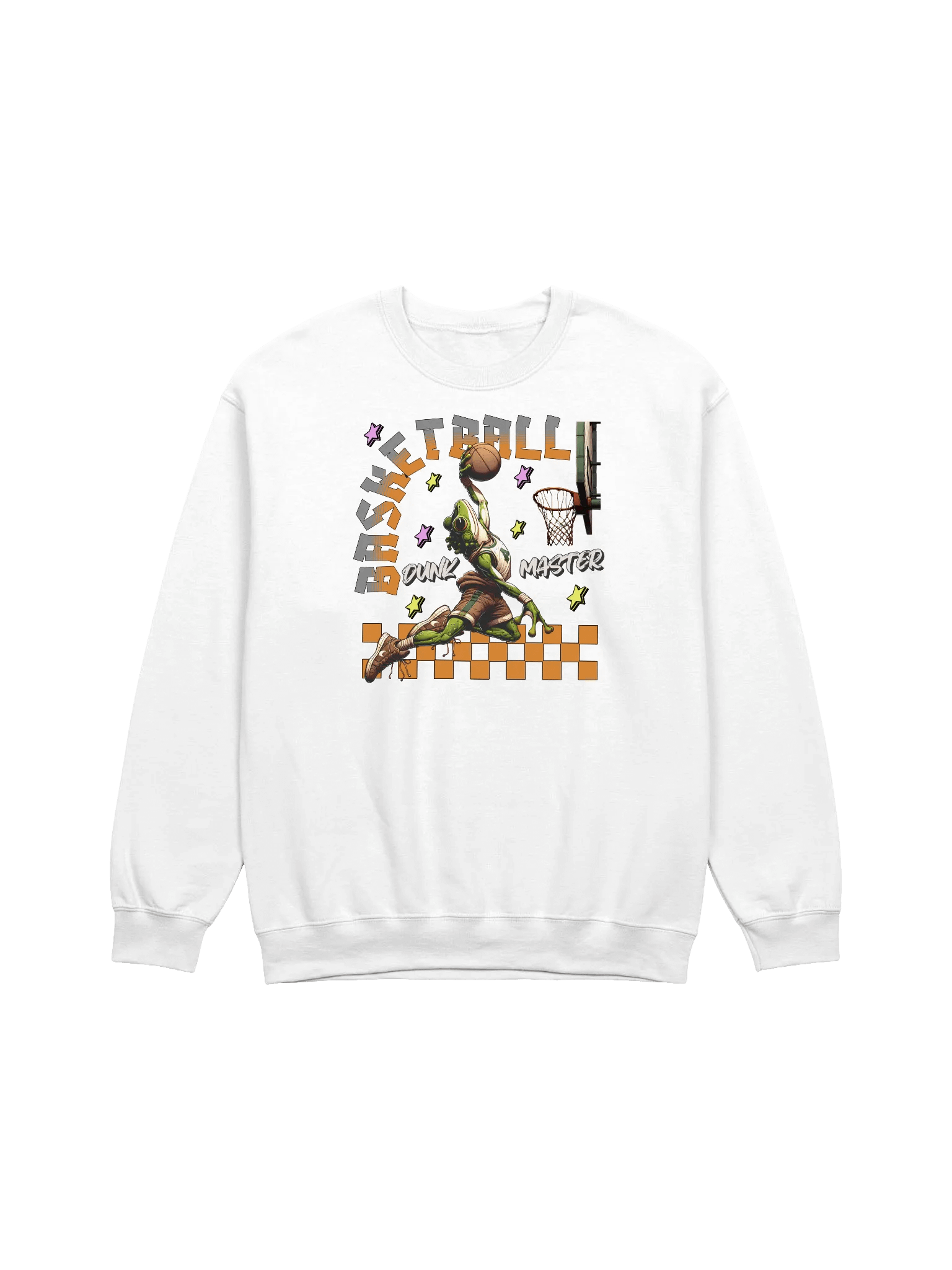 Basketball Dunk Master Frog Crewneck Sweatshirt product image (15)