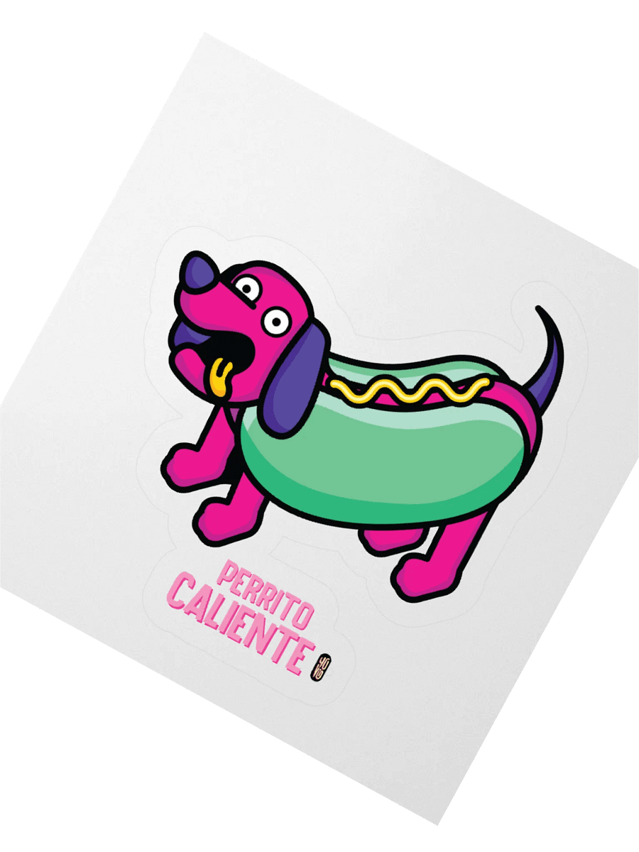 Perrito Caliente - Sticker (Kiss Cut) product image (2)