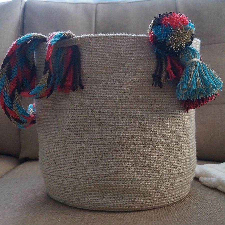 Patrón Bolso Beige Estilo Mochila Wayuu a Crochet product image (2)