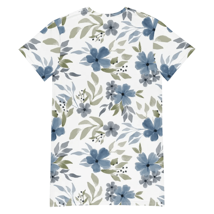 Blue Blossom Bliss T-Shirt Dress product image (6)