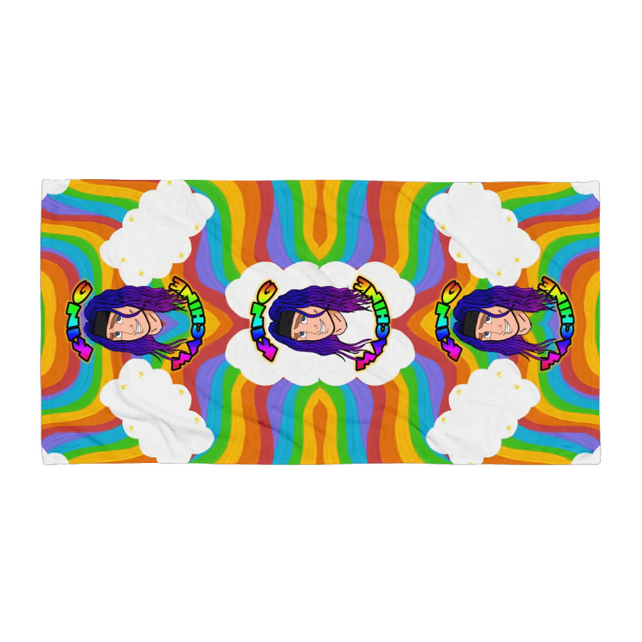 Rainbow King Beach towel product image (1)