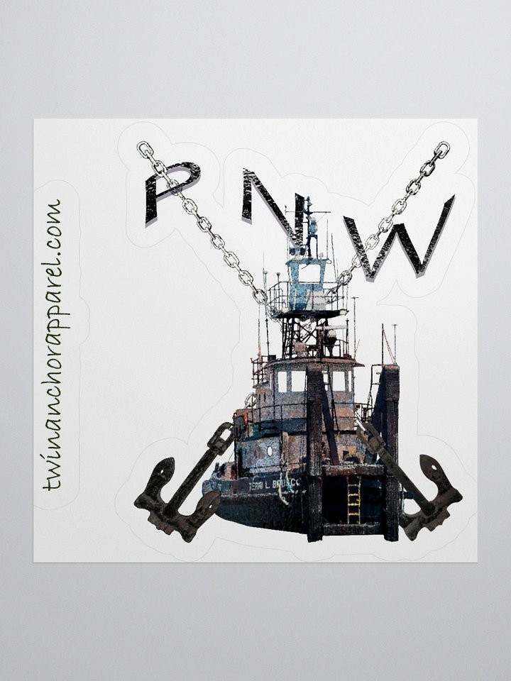 X Ancher Chain PNW - Terri L. Brusco Kiss Cut Stickers product image (1)