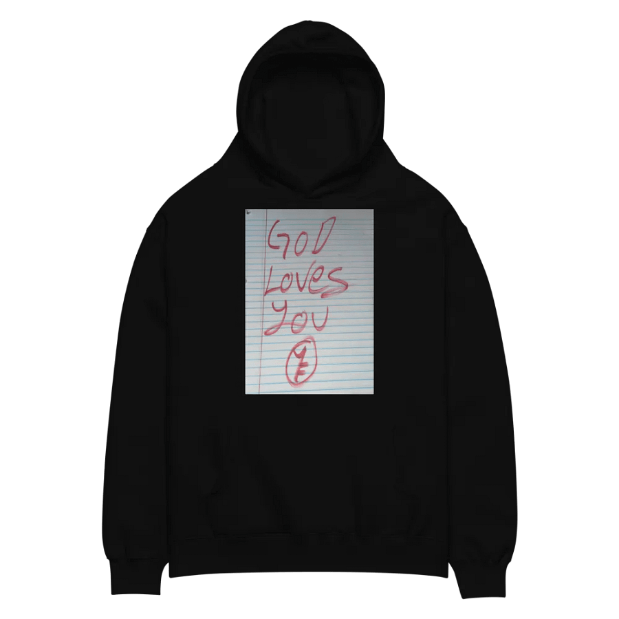 YF "GOD LOVES YOU" WRITTEN HOODIE product image (4)