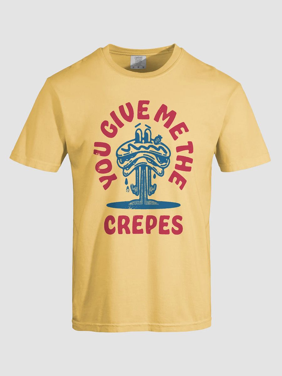 You Give Me the Crepes | Funny Retro-Style Hipster T-Shirt of a Crepe Mascot for Introverts and the Anti-Social product image (25)