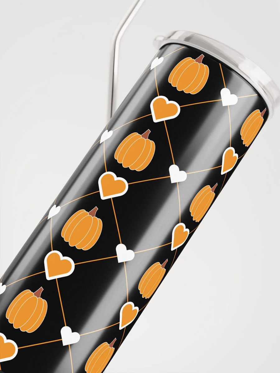 Pumpkin & Heart Fall Tumbler | Cute Halloween Drinkware